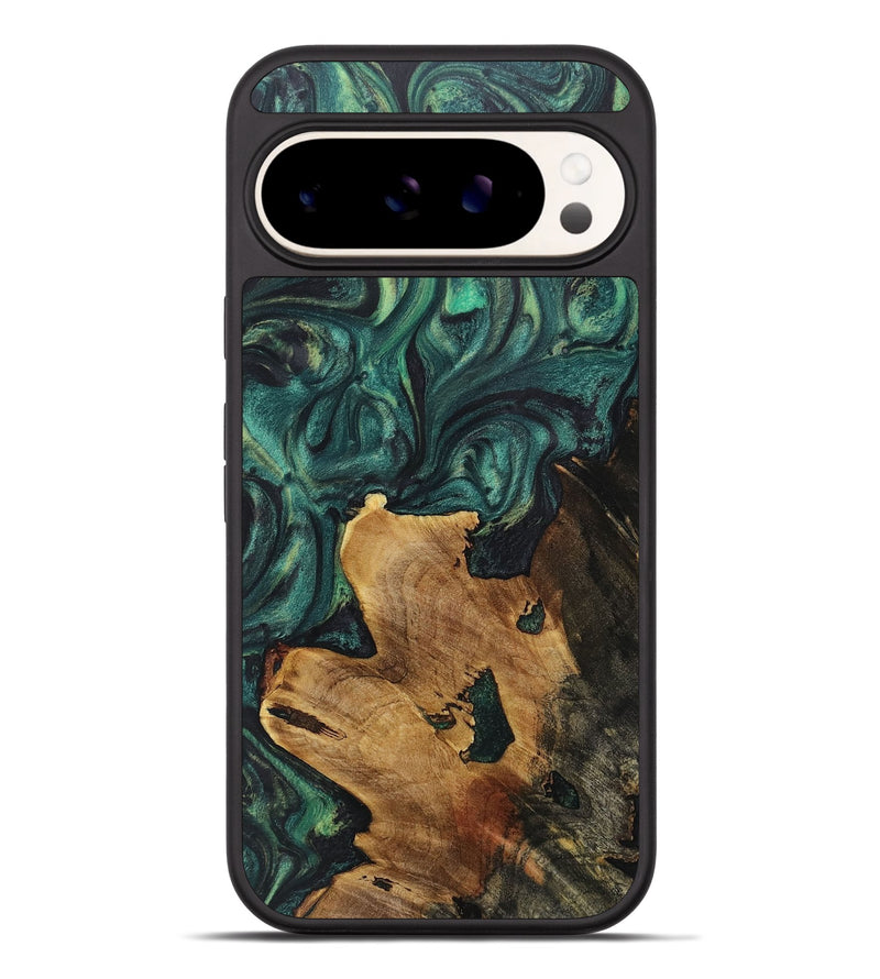 Pixel 9 Pro XL Wood+Resin Phone Case - Jacob (Green, 718082)