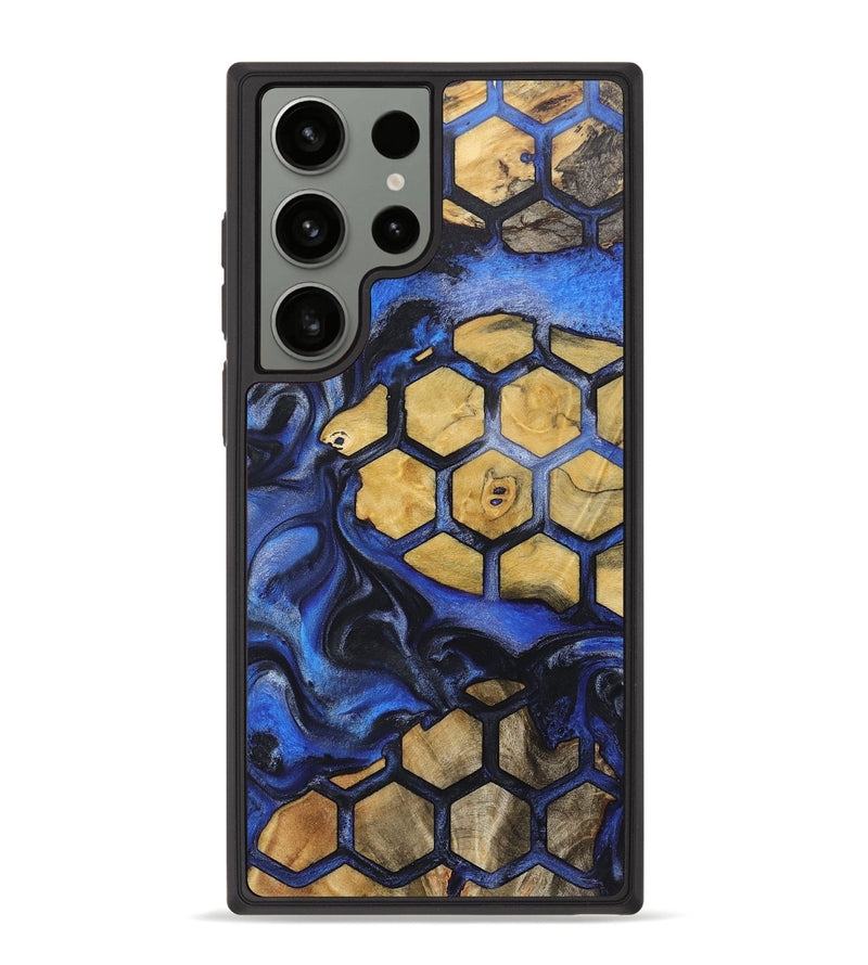 Galaxy S23 Ultra Wood+Resin Phone Case - Margot (Pattern, 718195)
