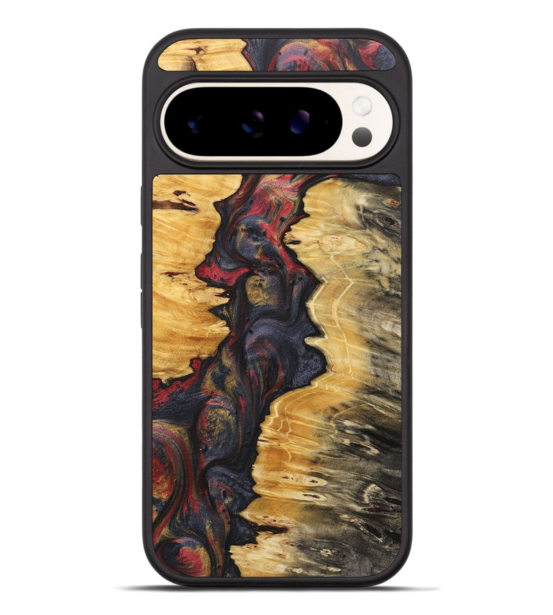 Pixel 9 Pro XL Wood+Resin Phone Case - Megan (Red, 718202)