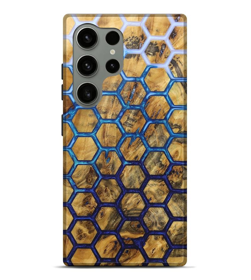 Galaxy S24 Ultra Wood+Resin Live Edge Phone Case - Angelina (Pattern, 718220)