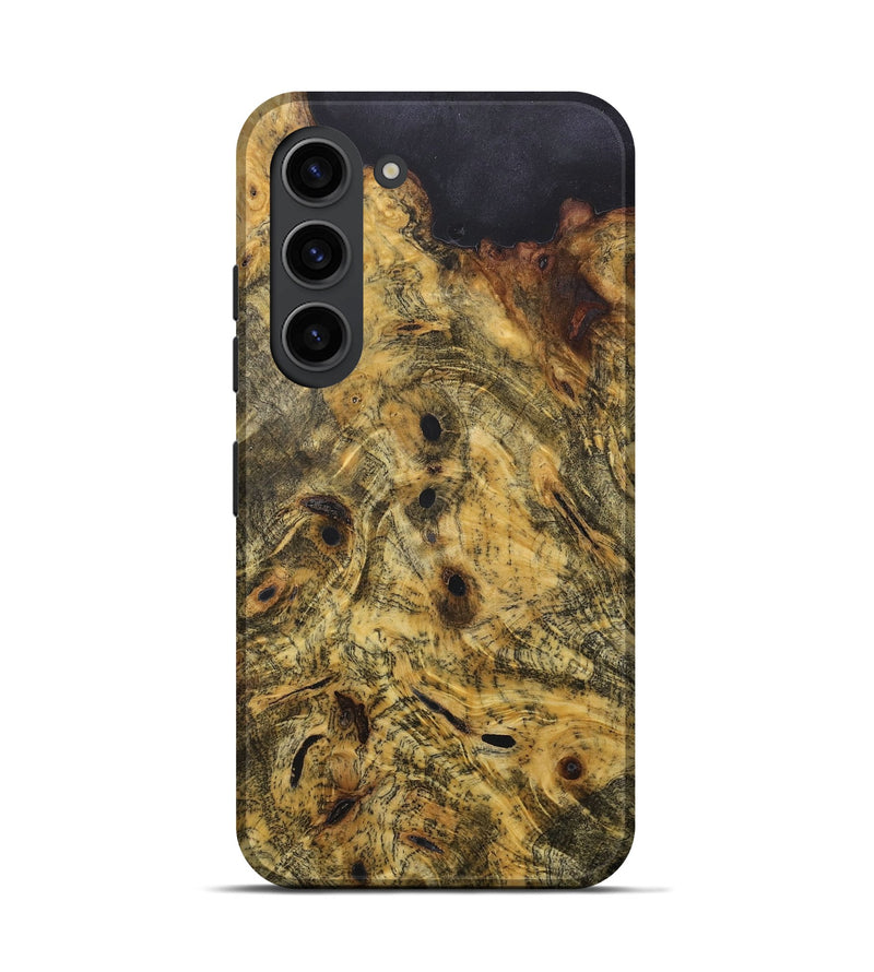Galaxy S23 Wood+Resin Live Edge Phone Case - Sandy (Wood Burl, 718239)