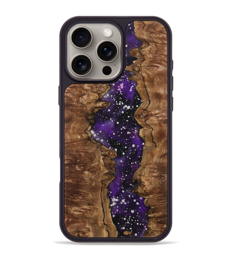 iPhone 16 Pro Max Wood+Resin Phone Case - Alec (Cosmos, 718267)