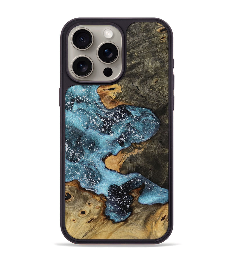 iPhone 15 Pro Max Wood+Resin Phone Case - Carissa (Cosmos, 718293)