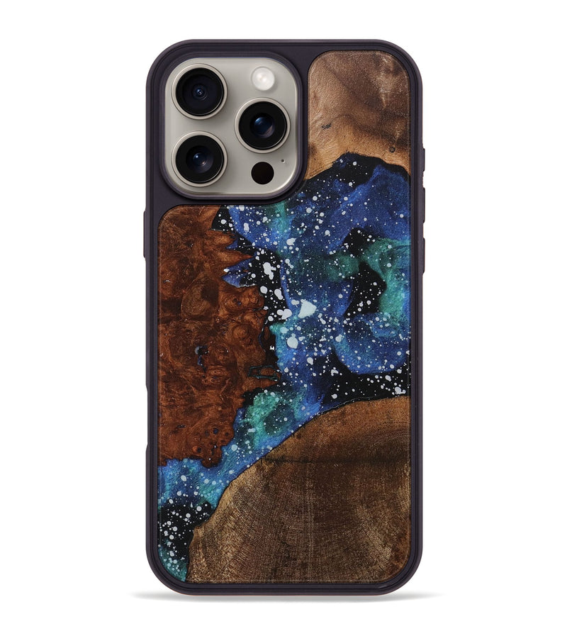 iPhone 16 Pro Max Wood+Resin Phone Case - Sydney (Cosmos, 718302)