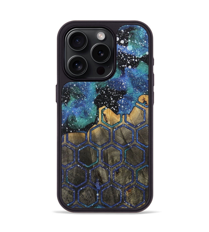 iPhone 15 Pro Wood+Resin Phone Case - Priscilla (Cosmos, 718303)