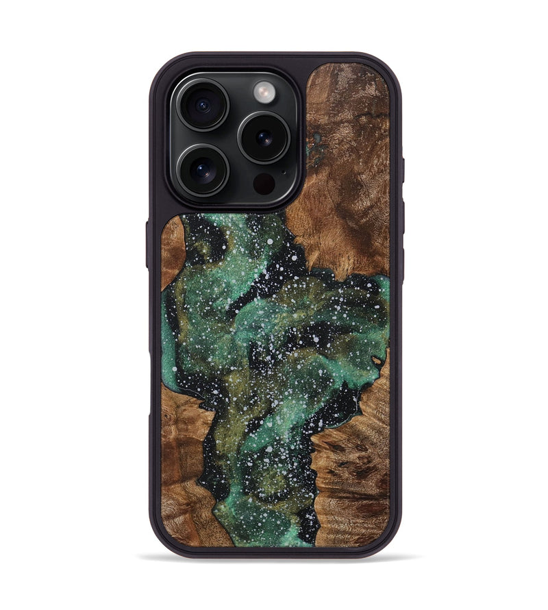 iPhone 16 Pro Wood+Resin Phone Case - Jadyn (Cosmos, 718306)
