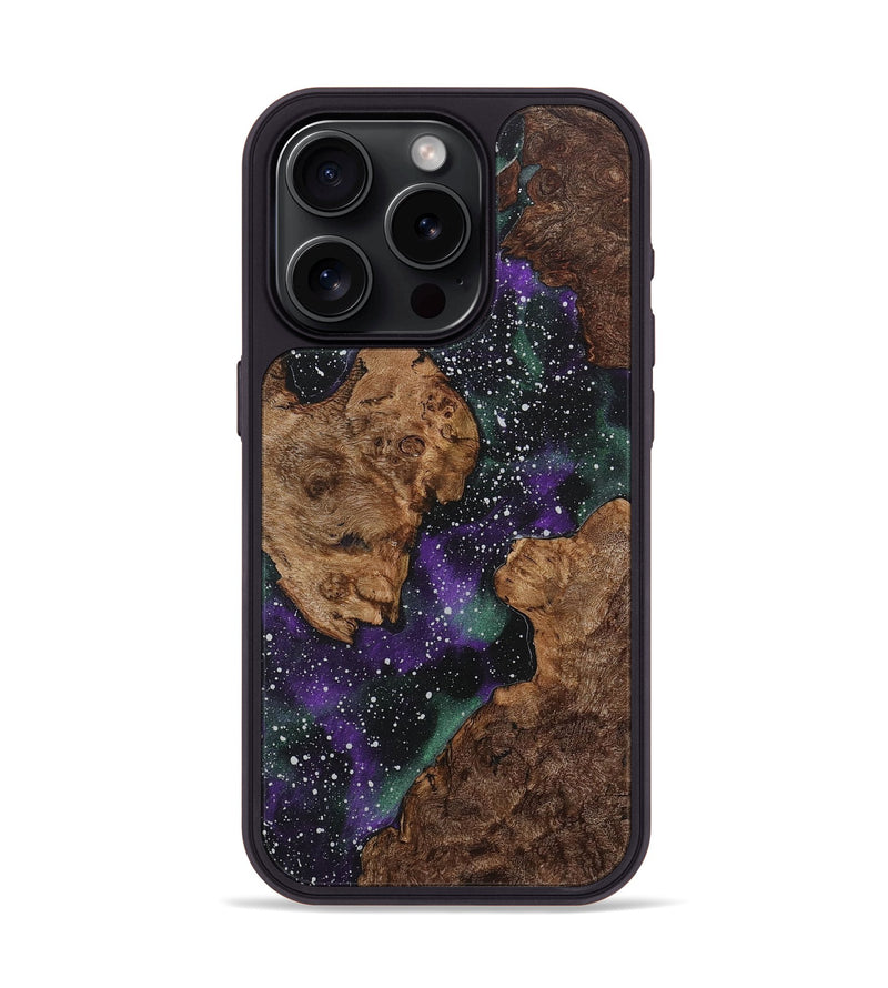 iPhone 15 Pro Wood+Resin Phone Case - Geneva (Cosmos, 718312)