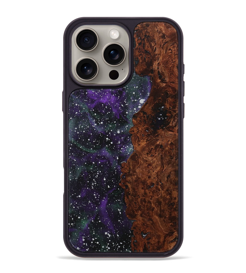 iPhone 16 Pro Max Wood+Resin Phone Case - Mack (Cosmos, 718313)