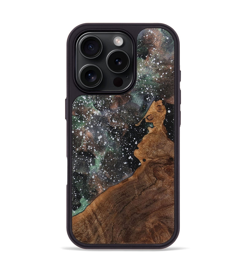 iPhone 16 Pro Wood+Resin Phone Case - Brianne (Cosmos, 718315)