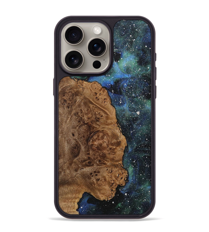 iPhone 15 Pro Max Wood+Resin Phone Case - Maggie (Cosmos, 718319)