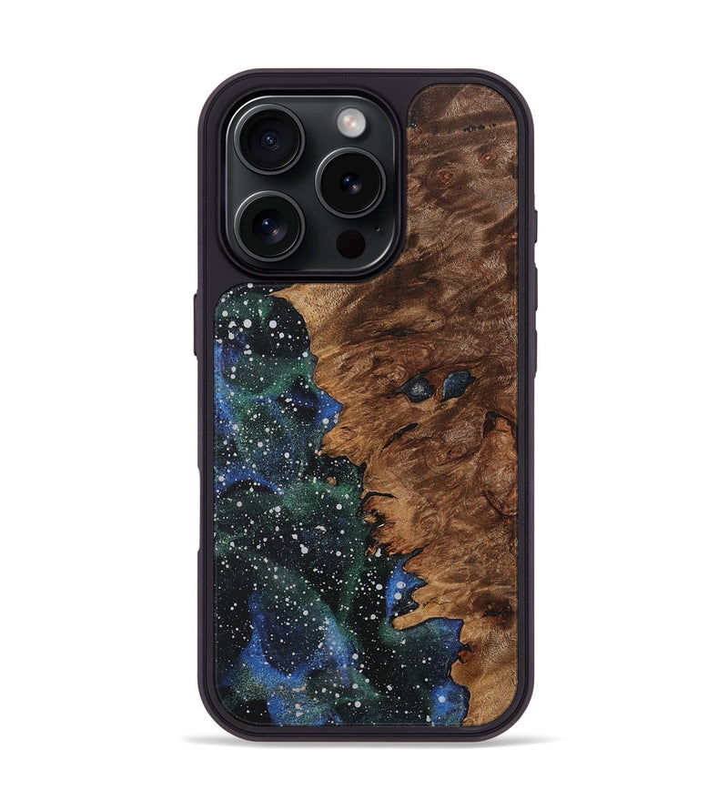 iPhone 16 Pro Wood+Resin Phone Case - Pat (Cosmos, 718321)