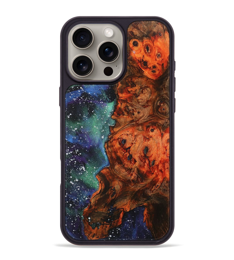 iPhone 16 Pro Max Wood+Resin Phone Case - Angela (Cosmos, 718325)