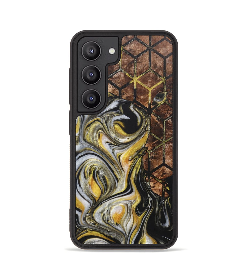 Galaxy S23 Wood+Resin Phone Case - Tessa (Pattern, 718349)