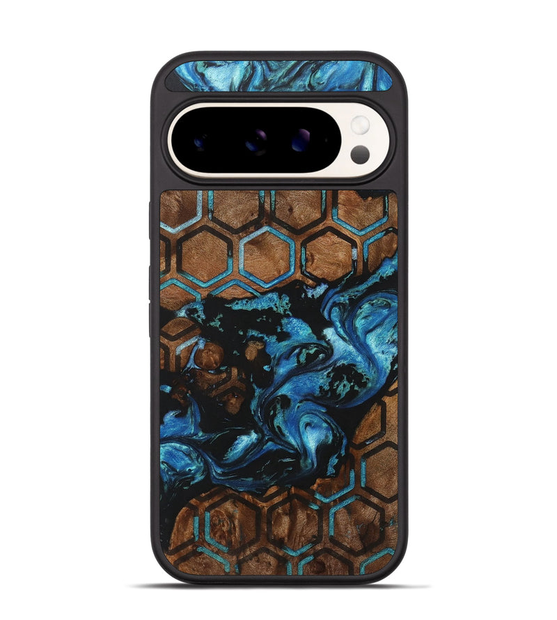 Pixel 9 Wood+Resin Phone Case - Matt (Pattern, 718373)