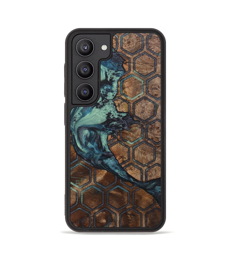 Galaxy S23 Wood+Resin Phone Case - Sidney (Pattern, 718394)