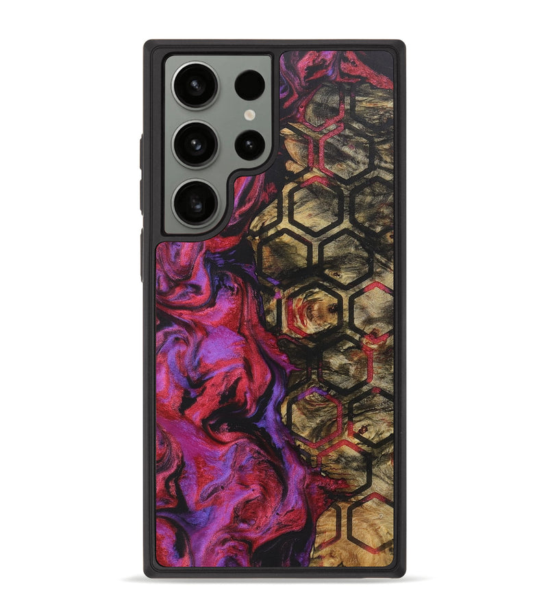 Galaxy S23 Ultra Wood+Resin Phone Case - Deloris (Pattern, 718420)