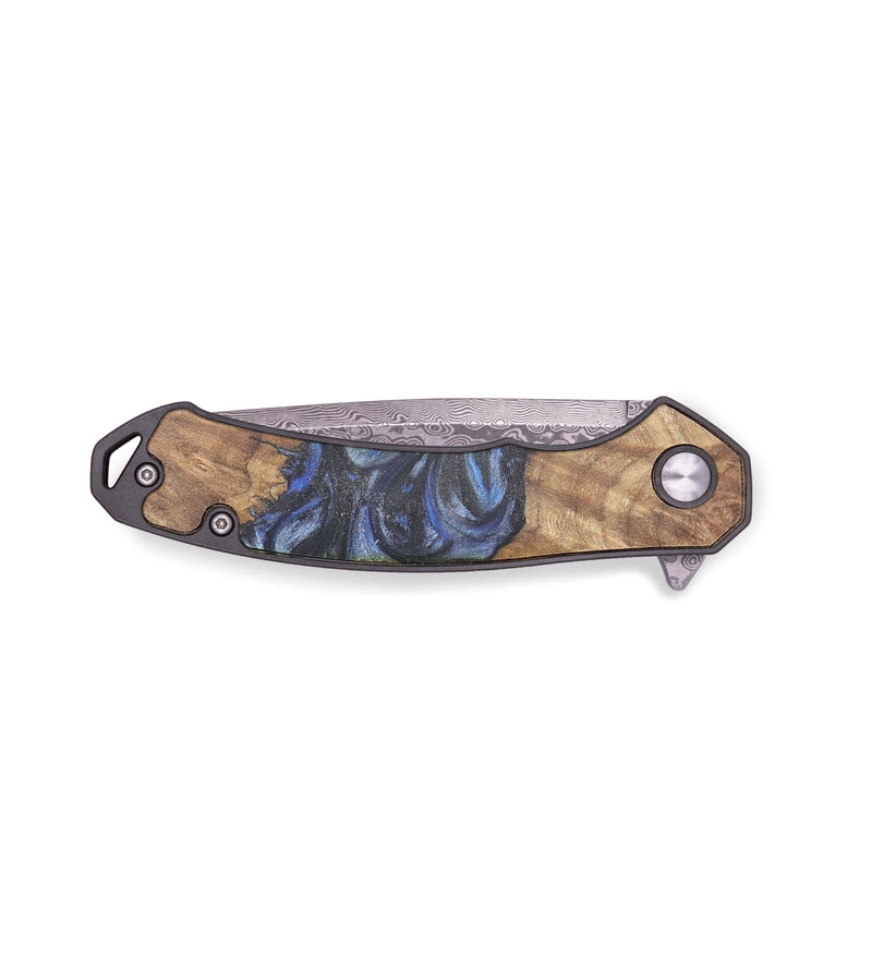 EDC Wood+Resin Pocket Knife - Dorothy (Blue, 718587)
