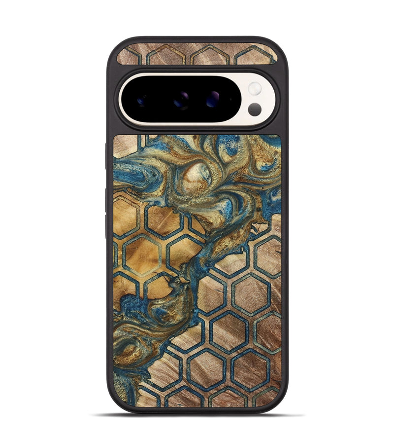 Pixel 9 Wood+Resin Phone Case - Robbie (Pattern, 718693)