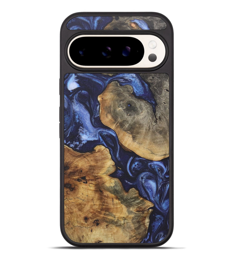 Pixel 9 Pro XL Wood+Resin Phone Case - Terry (Blue, 718765)