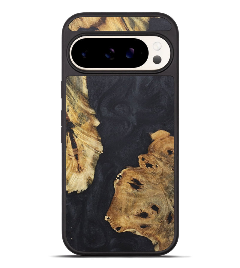Pixel 9 Pro XL Wood+Resin Phone Case - Ariel (Pure Black, 718818)