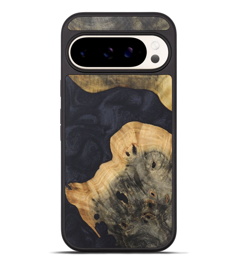 Pixel 9 Pro XL Wood+Resin Phone Case - Jewel (Pure Black, 718824)