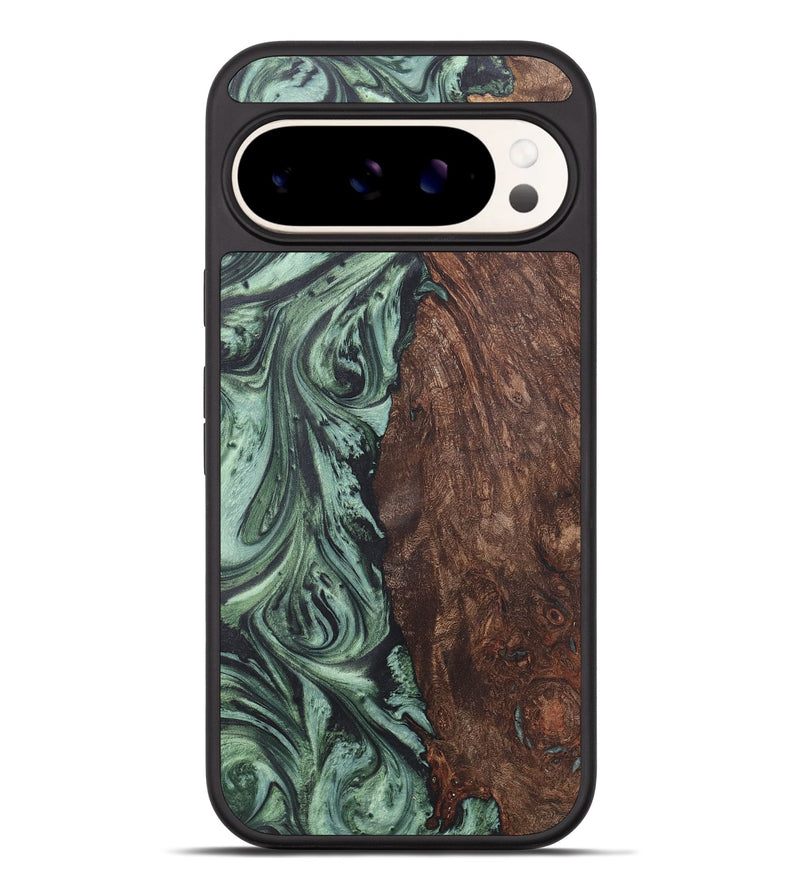 Pixel 9 Pro XL Wood+Resin Phone Case - Ada (Green, 718918)