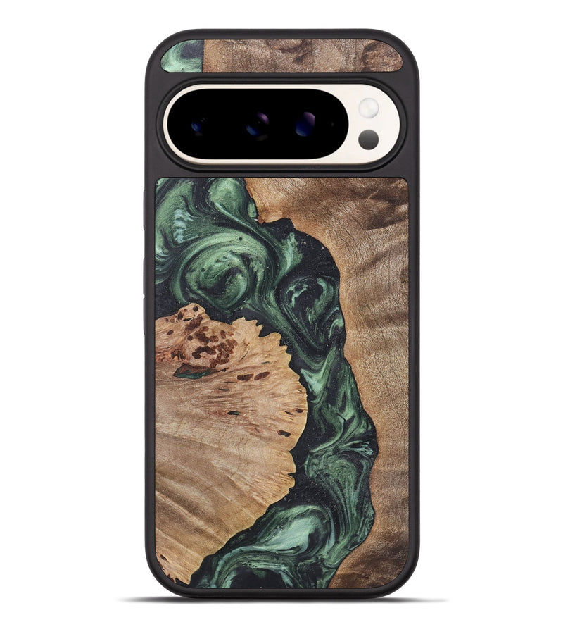 Pixel 9 Pro XL Wood+Resin Phone Case - Terrence (Green, 718919)