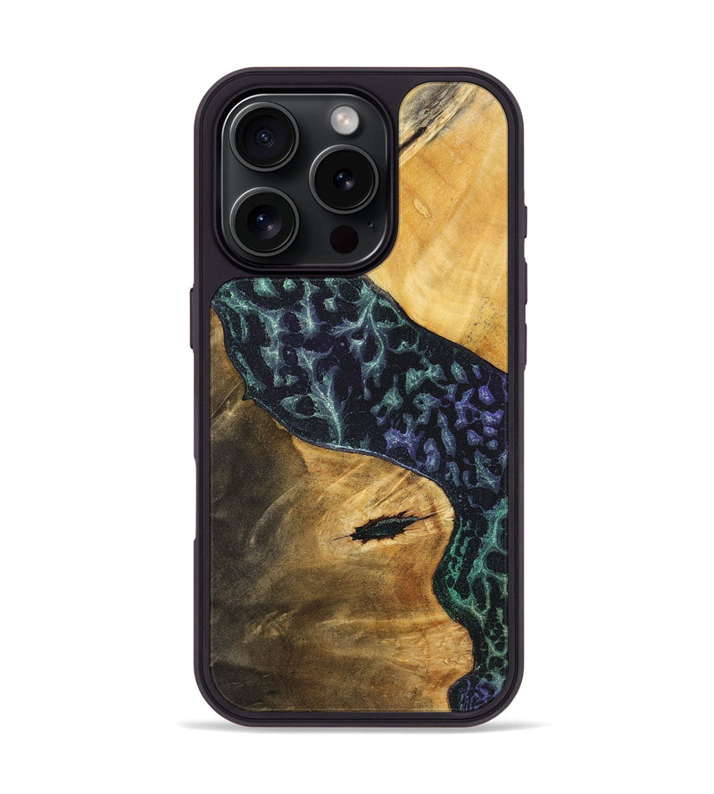 iPhone 16 Pro Wood+Resin Phone Case - Felicity (Static, 718934)