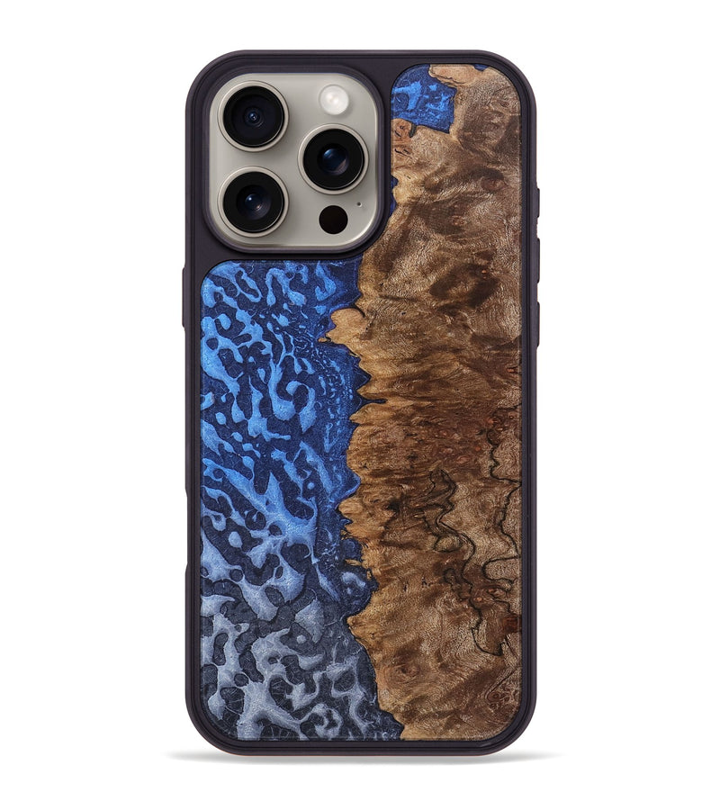 iPhone 16 Pro Max Wood+Resin Phone Case - Cayden (Static, 718987)