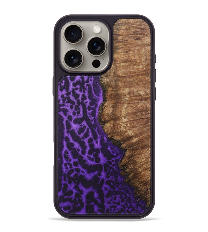 iPhone 16 Pro Max Wood+Resin Phone Case - Gwen (Static, 718989)