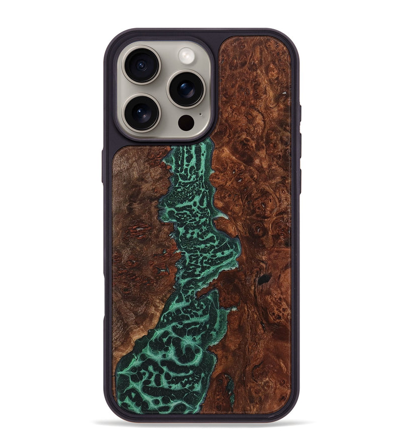 iPhone 16 Pro Max Wood+Resin Phone Case - Agnes (Static, 718993)