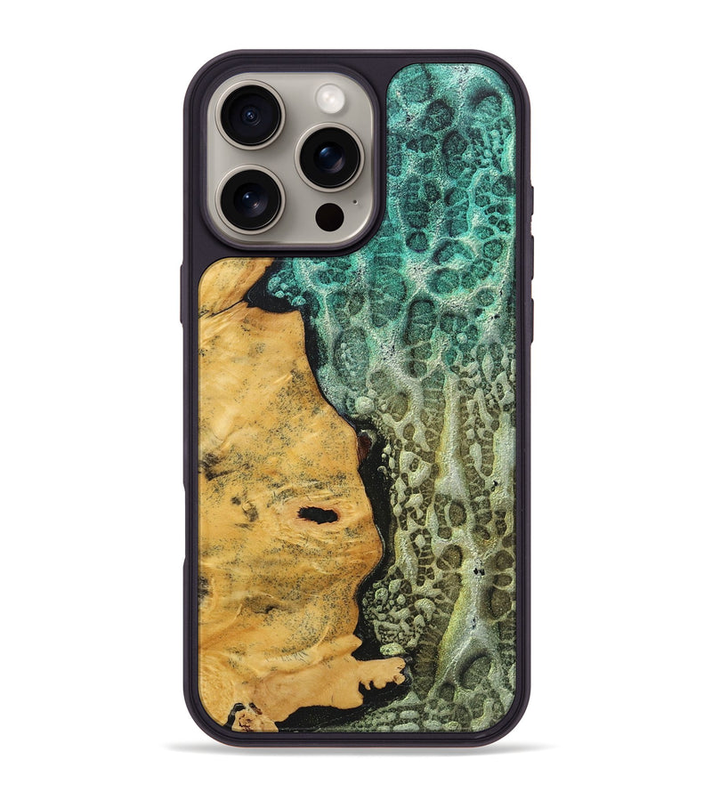 iPhone 16 Pro Max Wood+Resin Phone Case - Kelsey (Static, 718998)