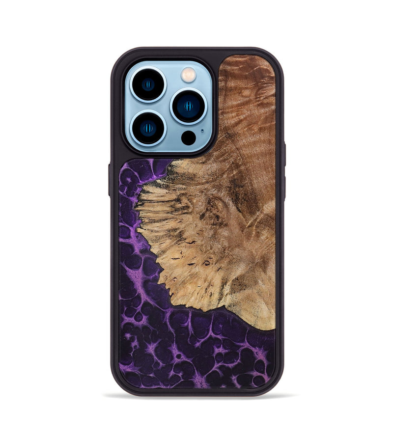 iPhone 14 Pro Wood+Resin Phone Case - Gillian (Static, 719009)