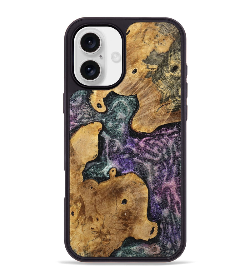 iPhone 16 Plus Wood+Resin Phone Case - Shelia (Static, 719011)