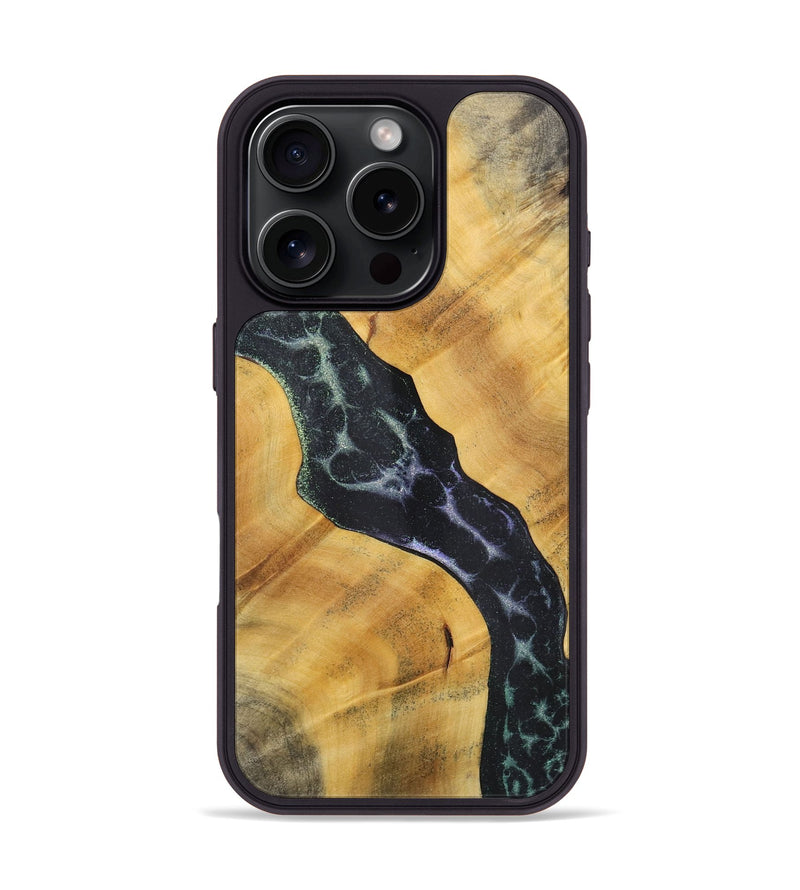 iPhone 16 Pro Wood+Resin Phone Case - Zane (Static, 719020)