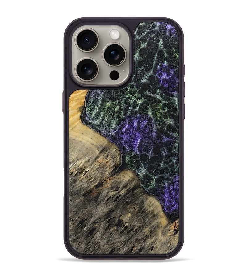 iPhone 16 Pro Max Wood+Resin Phone Case - Barbara (Static, 719035)