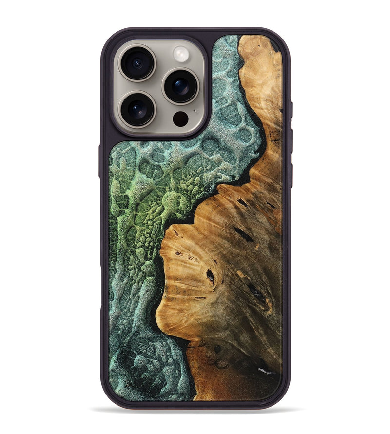 iPhone 16 Pro Max Wood+Resin Phone Case - Alaina (Static, 719043)