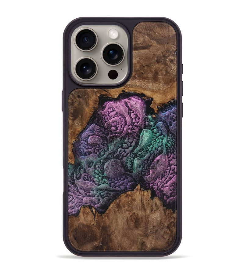 iPhone 16 Pro Max Wood+Resin Phone Case - Quinton (Static, 719048)