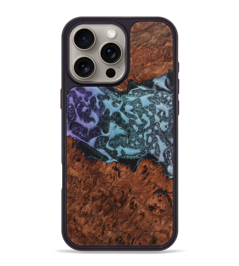 iPhone 16 Pro Max Wood+Resin Phone Case - Chris (Static, 719049)