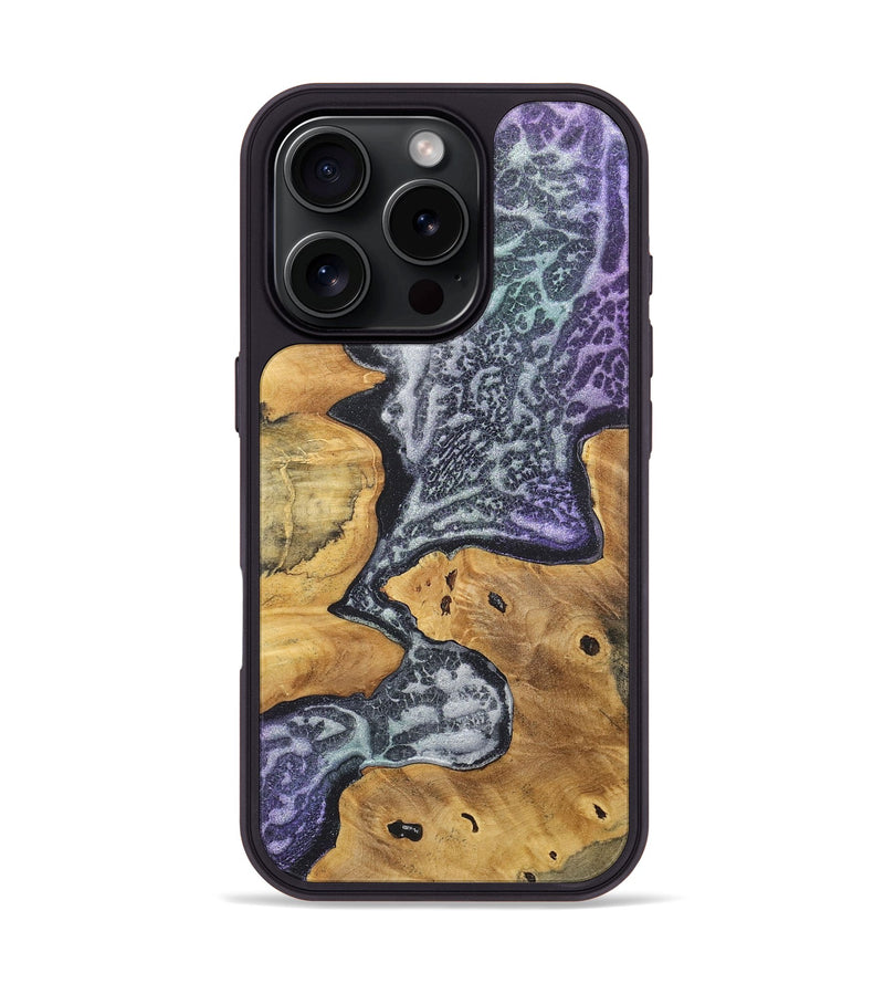 iPhone 16 Pro Wood+Resin Phone Case - Brittany (Static, 719050)