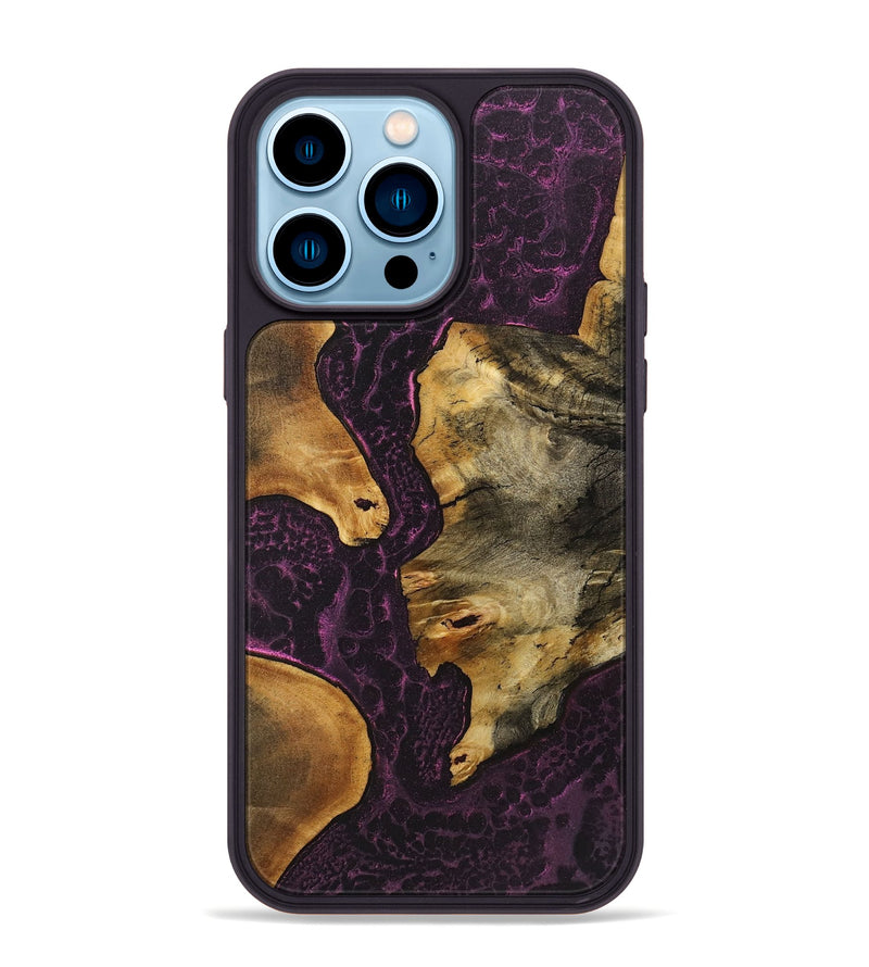 iPhone 14 Pro Max Wood+Resin Phone Case - Cora (Static, 719064)