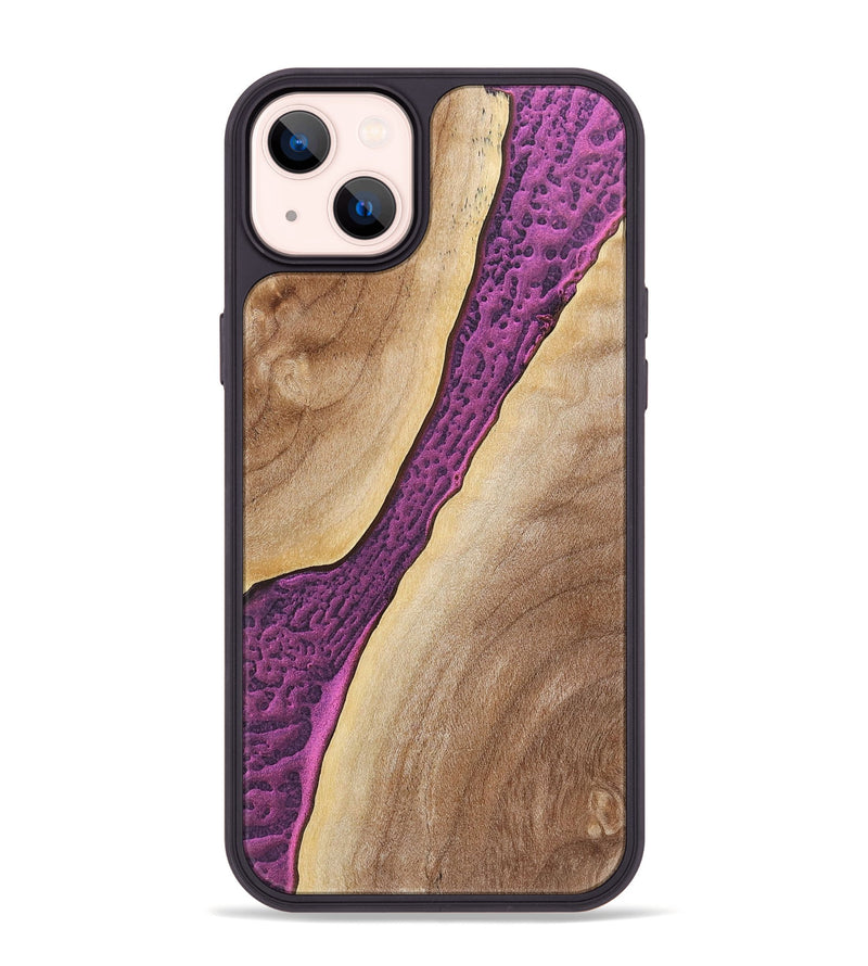 iPhone 14 Plus Wood+Resin Phone Case - Olive (Static, 719065)