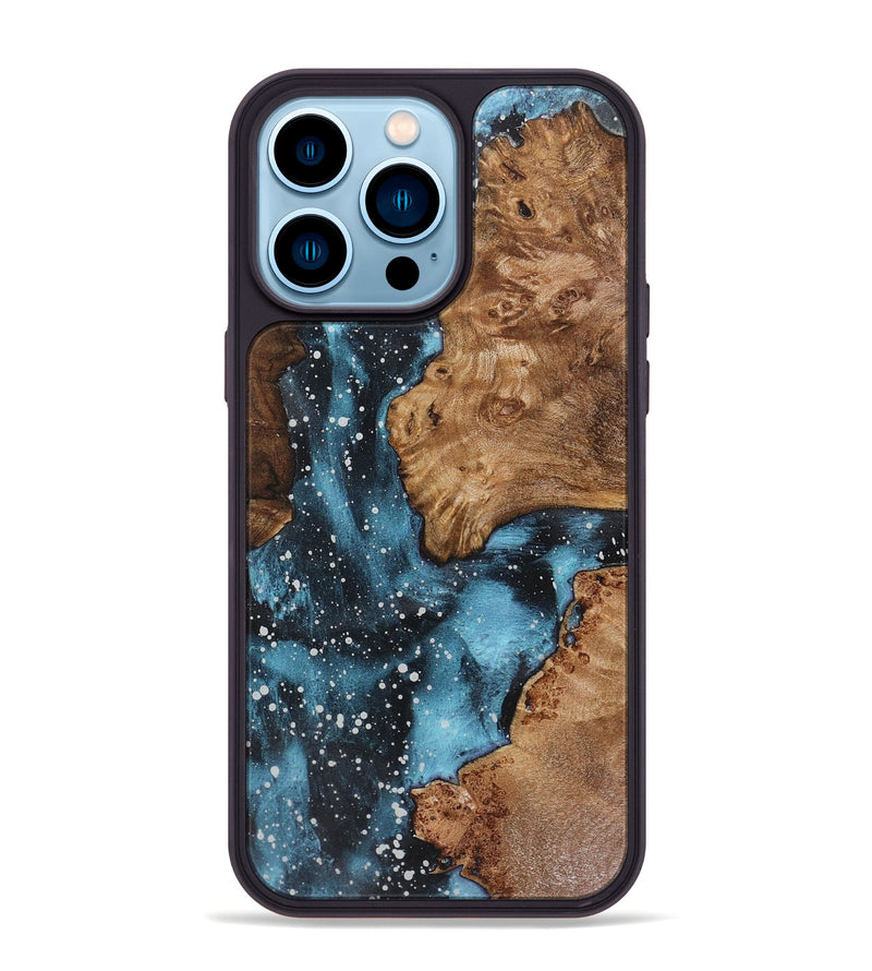 iPhone 14 Pro Max Wood+Resin Phone Case - Amy (Cosmos, 719147)