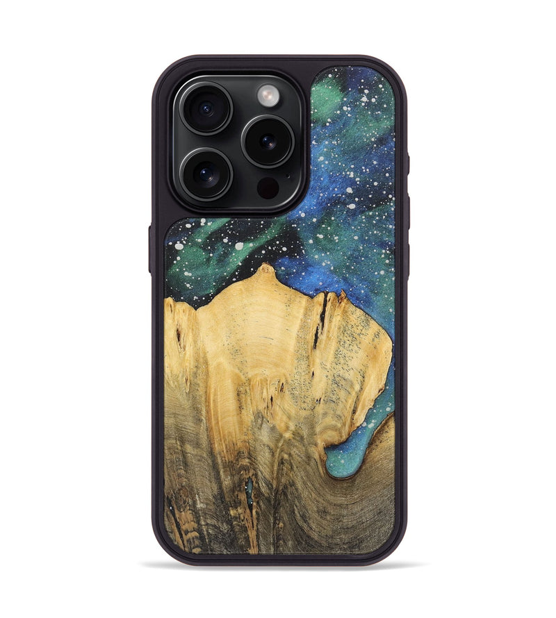 iPhone 15 Pro Wood+Resin Phone Case - Kody (Cosmos, 719176)