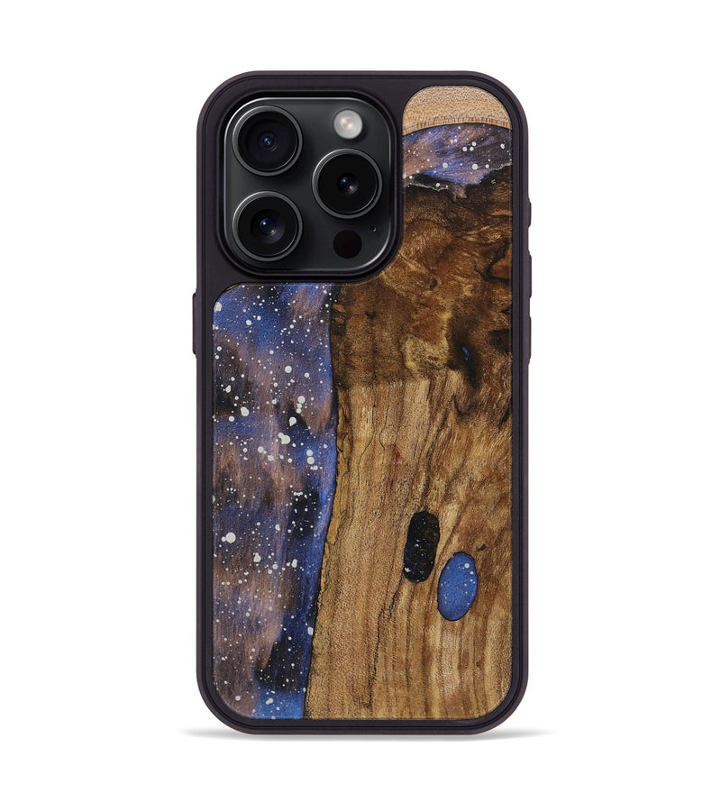 iPhone 15 Pro Wood+Resin Phone Case - Lorene (Cosmos, 719178)