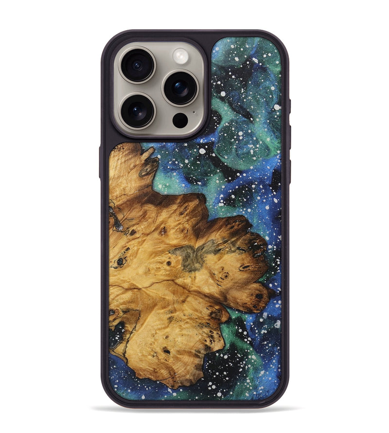 iPhone 15 Pro Max Wood+Resin Phone Case - Sheila (Cosmos, 719187)