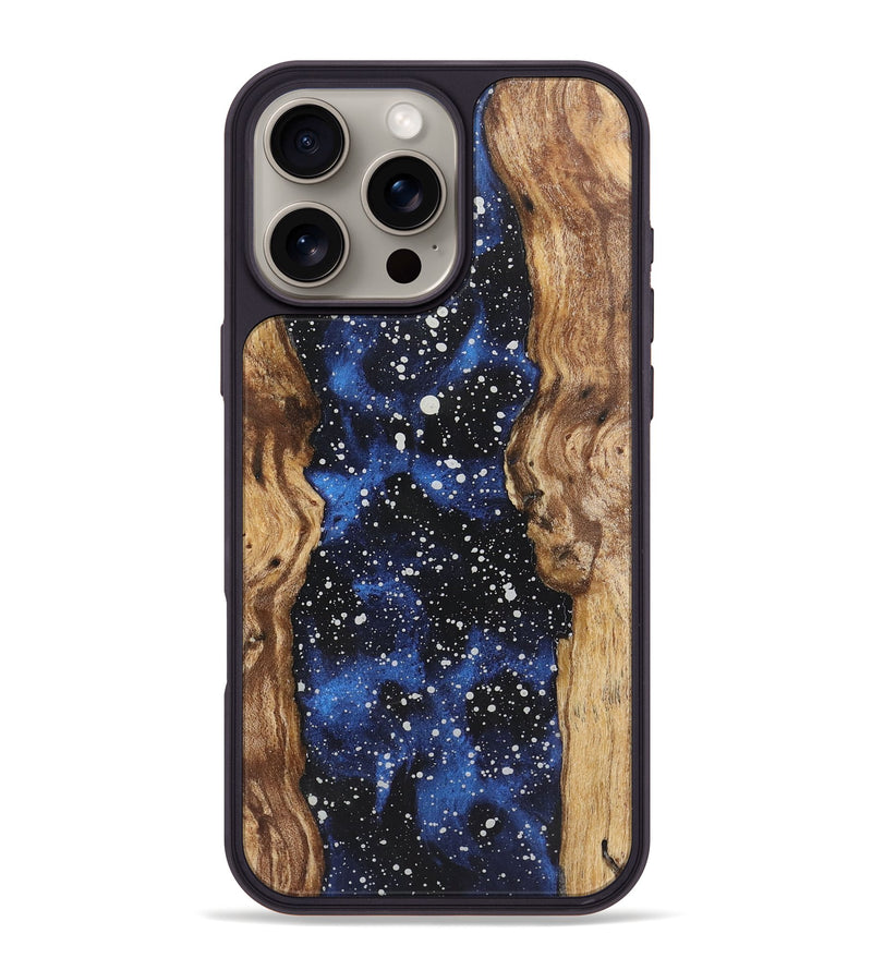 iPhone 16 Pro Max Wood+Resin Phone Case - Gavin (Cosmos, 719191)