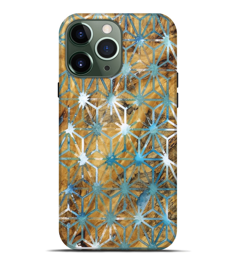 iPhone 13 Pro Max Wood+Resin Live Edge Phone Case - Enzo (Pattern, 719291)