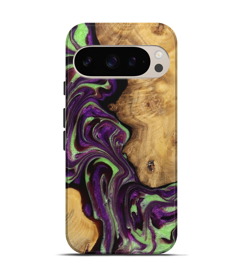 Pixel 9 Pro Wood+Resin Live Edge Phone Case - Mario (Purple, 719304)