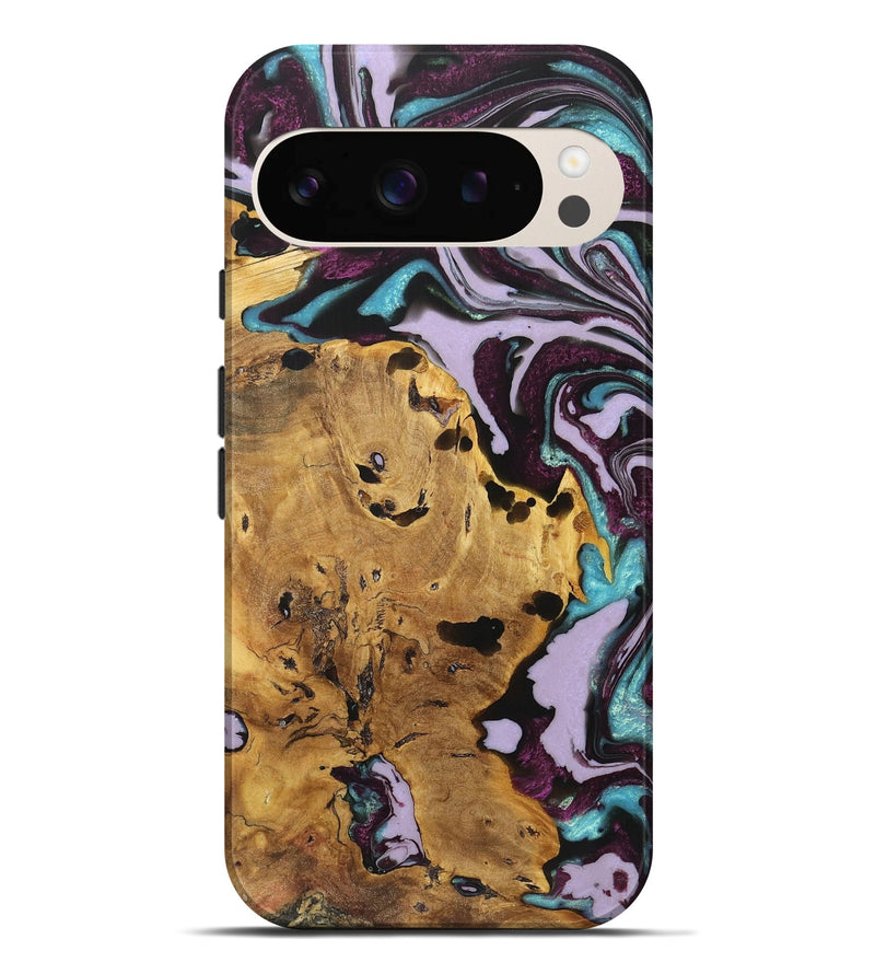 Pixel 9 Pro XL Wood+Resin Live Edge Phone Case - Lynda (Purple, 719305)